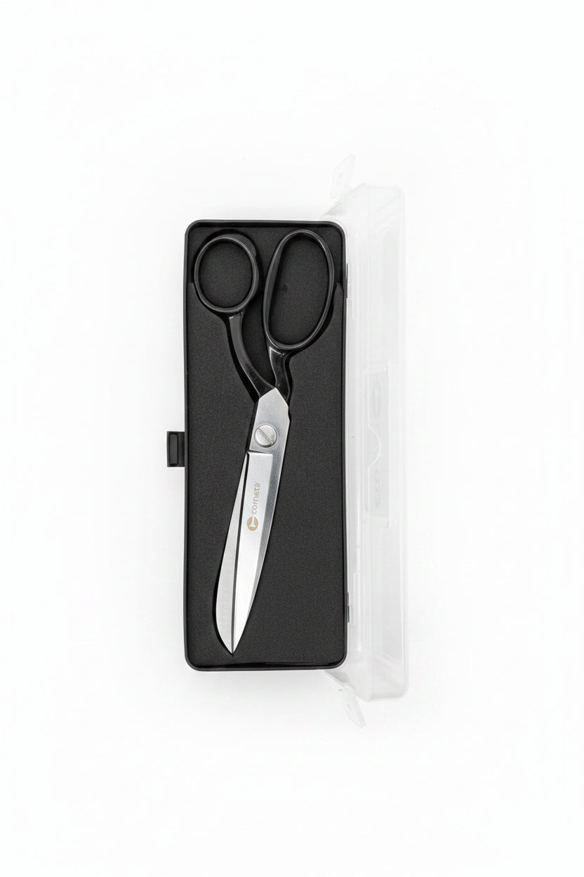 Tijera Corneta Forjada Mango Negro 8 pulgadas
