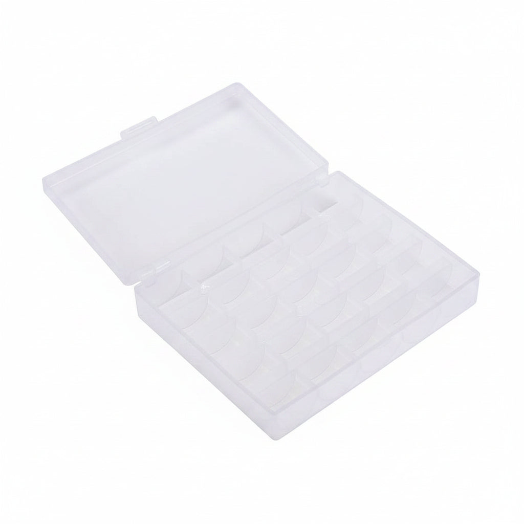 Carreteles para maquina de coser con estuche transparente