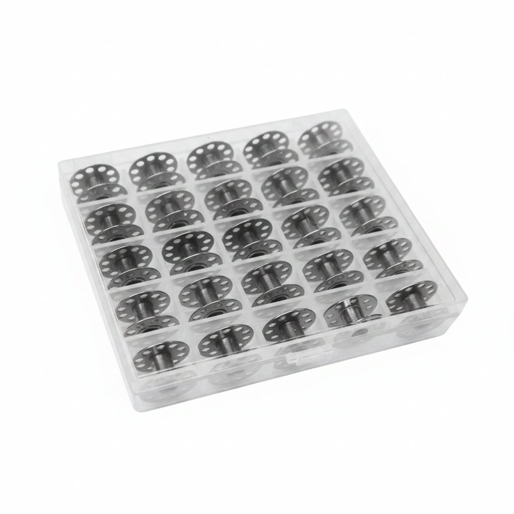 Carreteles para maquina de coser con estuche transparente