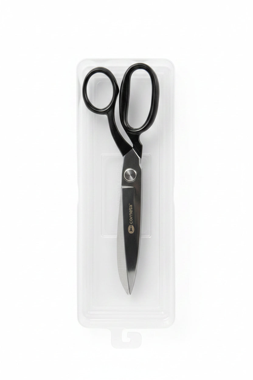 Tijera Corneta Forjada Mango Negro 10 pulgadas